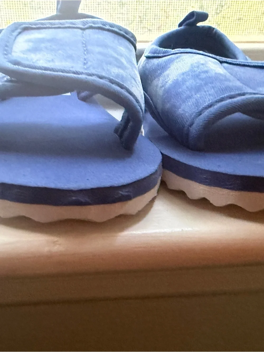 Carter's Blue Tie-Dye Baby Walker Sandals